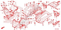 GARDE BOUE ARRIERE pour Honda FOURTRAX 420 RANCHER 4X4 EPS Manual Shift de 2015