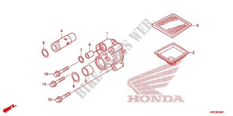 POMPE A HUILE (TRX420FE1/FM1/FM2/TE1/TM1) pour Honda FOURTRAX 420 RANCHER 2X4 BASE de 2014