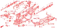 CADRE pour Honda FOURTRAX 500 FOREMAN 4X4 Electric Shift, Power Steering Red de 2014