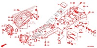 GARDE BOUE AVANT pour Honda FOURTRAX 500 FOREMAN 4X4 Electric Shift, Power Steering Red de 2014