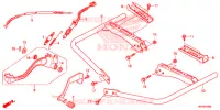 PEDALE   REPOSE PIED pour Honda FOURTRAX 500 FOREMAN 4X4 Electric Shift, Power Steering Red de 2014