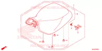 SELLE pour Honda FOURTRAX 500 FOREMAN 4X4 Electric Shift, Power Steering Red de 2014