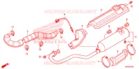 SILENCIEUX D'ECHAPPEMENT pour Honda FOURTRAX 500 FOREMAN 4X4 Electric Shift, Power Steering Red de 2014
