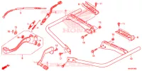 PEDALE   REPOSE PIED pour Honda FOURTRAX 500 FOREMAN 4X4 Electric Shift, Power Steering Red de 2014
