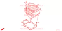 CYLINDRE pour Honda FOURTRAX 500 FOREMAN 4X4 RED de 2014