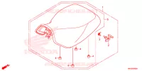 SELLE pour Honda FOURTRAX 500 FOREMAN 4X4 RED de 2014