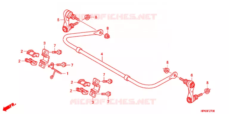 BARRE ANTI ROULIS Honda ATV 700 FOURTRAX 2009  TRX700XX9