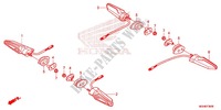 CLIGNOTANT pour Honda CROSSTOURER 1200 ABS TITANIUM de 2014