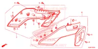 COUVERCLES LATERAUX pour Honda VFR 800 F de 2014