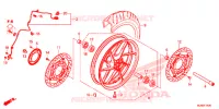 ROUE AVANT pour Honda VFR 800 F de 2014