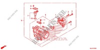 CORPS DE PAPILLON pour Honda SHADOW VT 750 SPIRIT S de 2014
