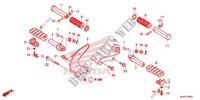 REPOSE PIED (VT750CS/C2B/C2S/C) pour Honda SHADOW VT 750 SPIRIT S de 2014