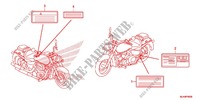 ETIQUETTE DE PRECAUTIONS pour Honda SHADOW VT 750 SPIRIT ABS de 2014