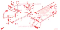 PEDALE pour Honda SHADOW VT 750 SPIRIT ABS de 2014