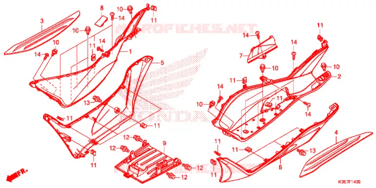 MARCHE PIEDS Honda SCOOTER 125 PCX 2016  WW125EX2F