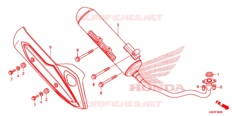 SILENCIEUX D'ECHAPPEMENT Honda SCOOTER 125 PCX 2015  WW125EX2F