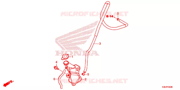 VASE D'EXPANSION Honda SCOOTER 125 PCX 2016  WW125EX2F