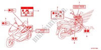ETIQUETTE DE PRECAUTIONS pour Honda PCX 150 de 2012