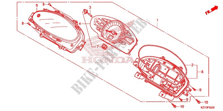 COMPTEUR pour Honda PCX 150 de 2012