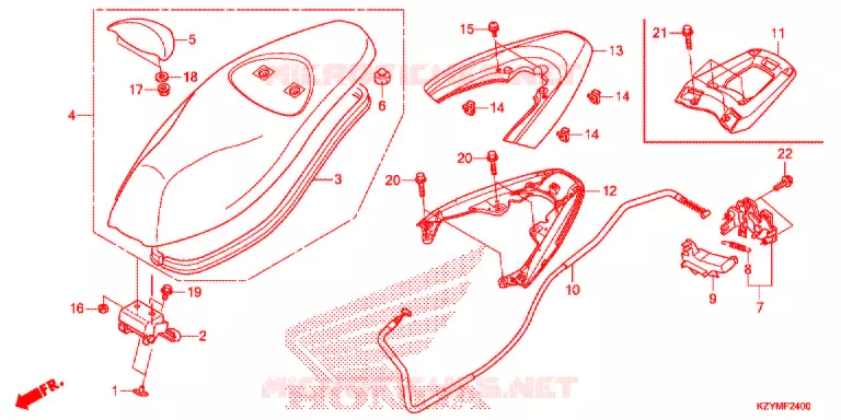 SELLE Honda SCOOTER 150 PCX 2014  WW150D