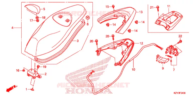 SELLE Honda SCOOTER 150 PCX 2013  WW150D