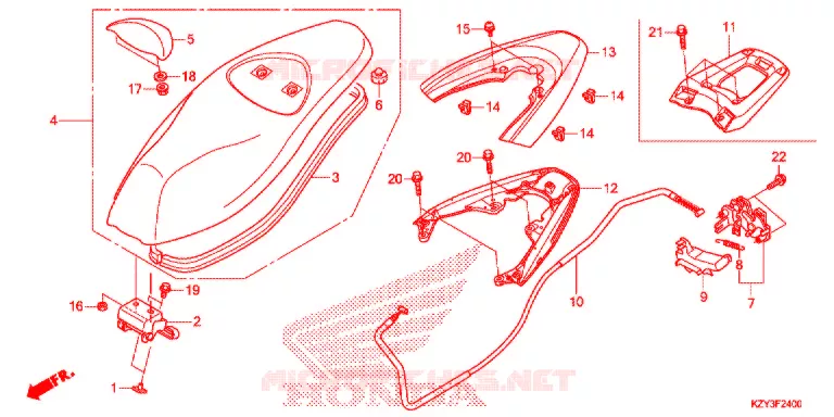 SELLE Honda SCOOTER 150 PCX 2013  WW150D