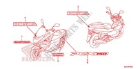 AUTOCOLLANTS pour Honda PCX 150 de 2013
