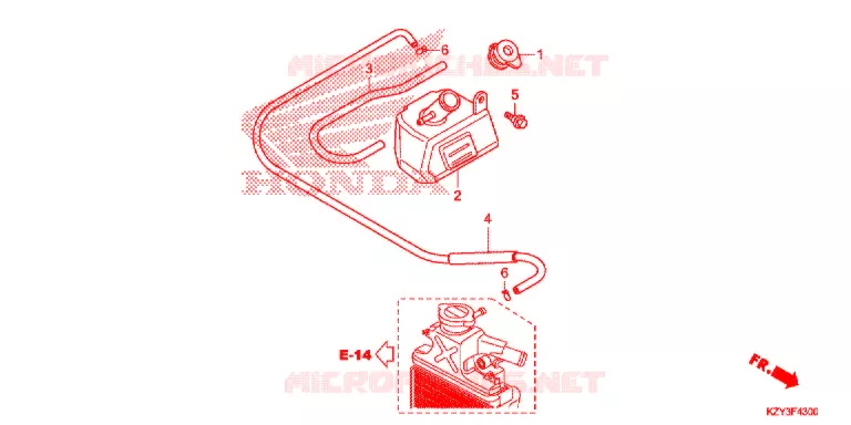 VASE D'EXPANSION Honda SCOOTER 150 PCX 2013  WW150D
