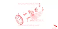 POMPE A HUILE pour Honda PCX 150 WHITE, RED SEAT de 2014