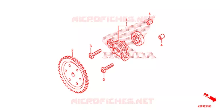 POMPE A HUILE Honda SCOOTER 150 PCX 2015  WW150F