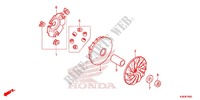 COTE SECONDAIRE pour Honda PCX 150 de 2015