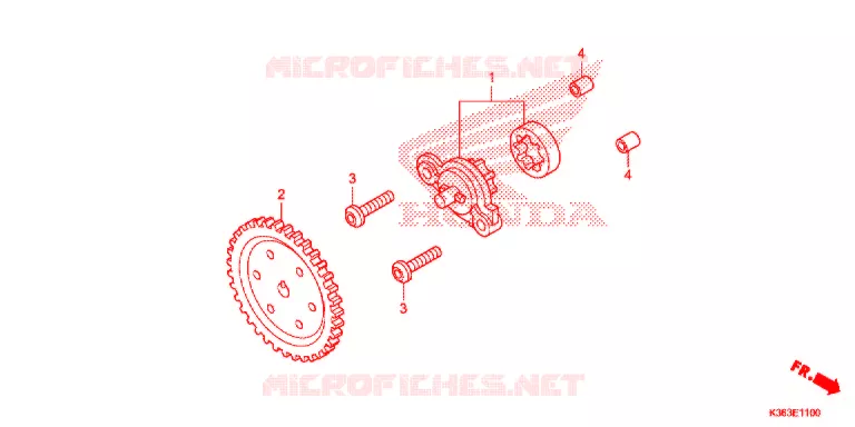POMPE A HUILE Honda SCOOTER 150 PCX 2015  WW150F
