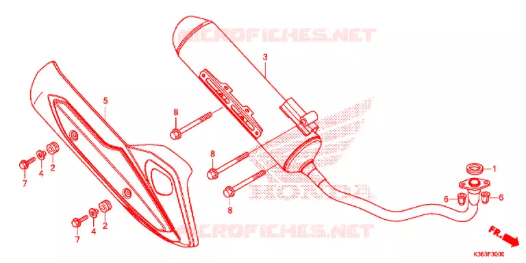 SILENCIEUX D'ECHAPPEMENT Honda SCOOTER 150 PCX 2015  WW150F