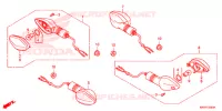CLIGNOTANT pour Honda XL 125 L Electric start + Kick start de 2014