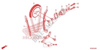 CHAINE DE DISTRIBUTION   TENDEUR pour Honda XR 125, Kick starter only -2DK- de 2012