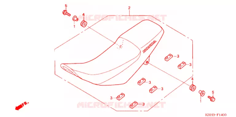 SELLE Honda MOTO 125 XR 2011  XR125LEKB