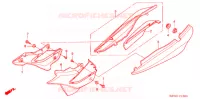 COUVERCLES LATERAUX pour Honda XR 125 L Electric start + Kick start de 2011