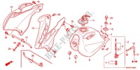 RESERVOIR A CARBURANT pour Honda XR 125 L Electric start + Kick start de 2011