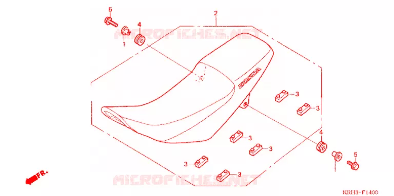 SELLE Honda MOTO 125 XR 2011  XR125LEKB
