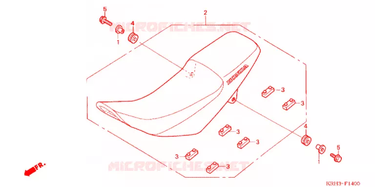 SELLE Honda MOTO 125 XR 2011  XR125LEKB