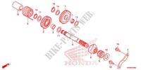 AXE DE KICK pour Honda XR 125 L ARRANQUE ELÉCTRICO 3LA de 2012