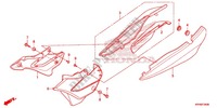 COUVERCLES LATERAUX pour Honda XR 125 L ARRANQUE ELÉCTRICO 3LA de 2012