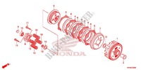 EMBRAYAGE pour Honda XR 125 L ARRANQUE ELÉCTRICO 3LA de 2012