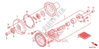 POMPE A HUILE pour Honda XR 125 L ARRANQUE ELÉCTRICO 3LA de 2012