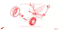 ALTERNATEUR pour Honda XR 125 L ARRANQUE ELÉCTRICO de 2012