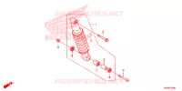 AMORTISSEUR ARRIERE pour Honda XR 125 L ARRANQUE ELÉCTRICO de 2012