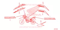AUTOCOLLANTS pour Honda XR 125 L ARRANQUE ELECTRICO de 2016