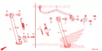 BEQUILLE pour Honda XR 125 L ARRANQUE ELECTRICO de 2016