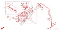 MAITRE CYLINDRE DE FREIN AVANT pour Honda XR 125 L ARRANQUE ELECTRICO de 2014