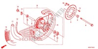 ROUE ARRIERE pour Honda XR 125 L ARRANQUE ELECTRICO de 2014